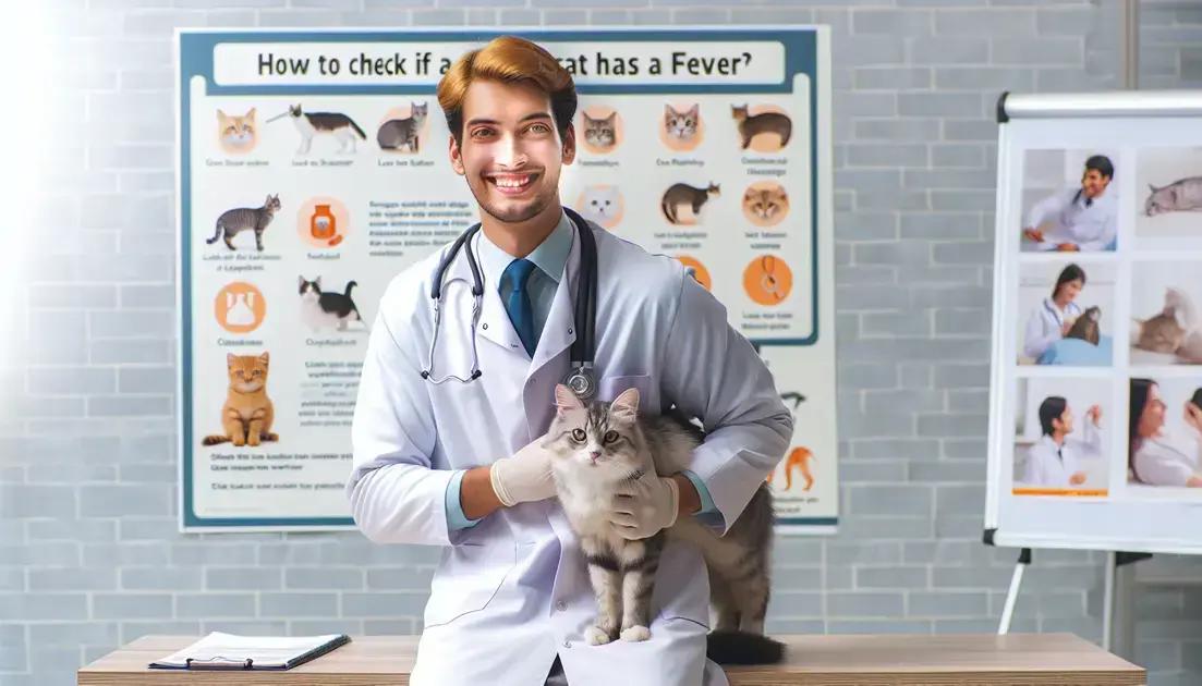 Como saber se o gato está com febre